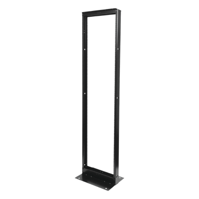 Rack de Dos Postes Estándar de 19", Numerado, Fabricado en Acero y 45 Unidades de Rack, Color Negro