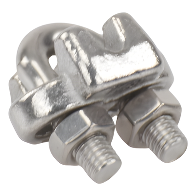Nudo/ Perro/ Abrazadera Acero Forjado para Cable de 1/8", Acero Inoxidable. - Imagen 6