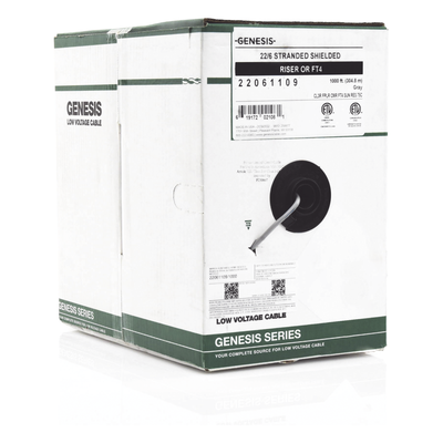 Bobina de 305 Metros (1000 Pies) de Cable / 6 x 22 AWG Blindado / Riser / Color Gris / Para Aplicaciones de Audio, Seguridad y Control - Imagen 3