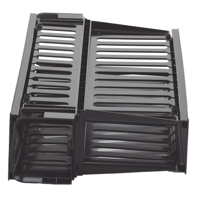 Organizador de Cables Horizontal PatchLink, Doble (Frontal y Posterior), Con Tapa Extendida, Para Rack de 19in, 2UR - Imagen 5