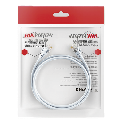 Cable de Parcheo (Patch Cord) / UTP / Cat. 6 (24 AWG) / 2 Metros (6.56 Pies) / Color Blanco/ Ideal para PoE+ / Interior