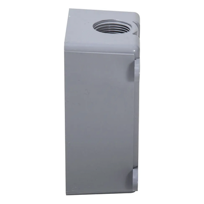 Caja Impermeable de 1 Gang / Profundidad de 2 Pulgadas (5.08 cm) / Cuenta con 3 Salidas Roscadas para Tubería de 1/2 Ó 3/4 / Color Gris - Imagen 5