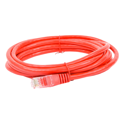 Cable de Parcheo UTP Cat6 - 3.0 Metros (9.84 Pies) - Rojo - Imagen 5