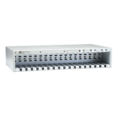 Chasis 18-Slot para MMC2xxx & MMC6xxx series Mini Media Converters, No PSU