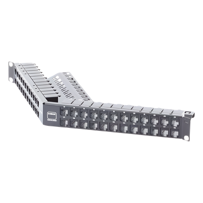 Patch Panel Z-Max de 48 Puertos, Blindado, Precargado con Jacks Categoría 6A, Angulado, 1UR - Imagen 5