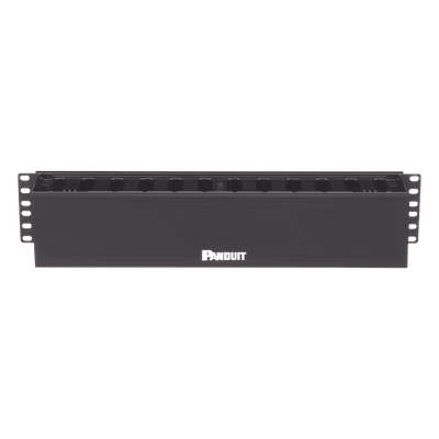 Organizador de Cables Horizontal PatchLink, Sencillo (Solo Frontal), Para Rack de 19in, 2UR - Imagen 4