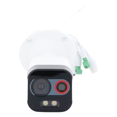 Cámara Bala IP Térmica y Óptica Biespectral / Análisis de Video (VCA) para Protección Perimetral / Clasifica Vehículo y Humano / Térmica 96 x 72 / Óptica 4 MP ColorVu / IP67 / micro SD de 256 GB/ PoE - Imagen 3