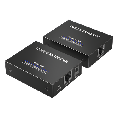 Kit EXTENSOR USB 2.0 de 4 Puertos para Distancias de Hasta 150 m | Soporta USB 2.0, USB 1.1 y USB 1.0 | UTP Cat 5e/6/6a/7 | Soporta Switch Gigabit | Ideal para Cámaras WEB, Impresoras, Escáner, Memorias, Mouse, etc. - Imagen 5