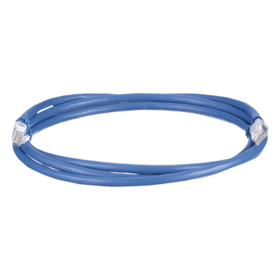 Cable de Parcheo UTP, Cat6A, 24 AWG, CM, Color Azul, 0.91 Metros (3 Pies)
