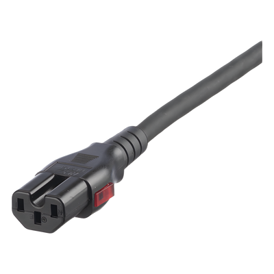 Cable de Alimentación Eléctrica Con Bloqueo Doble de Seguridad, de IEC C14 a IEC C13, 4 ft. de Largo, Color Negro, Paquete de 10 Piezas - Imagen 4