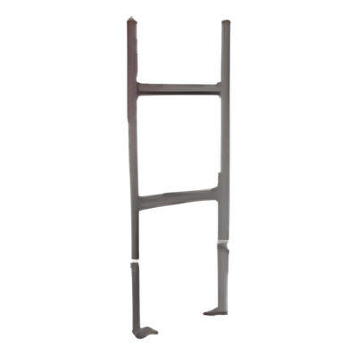 Pies Base para Escalera Tubular de 1.5" de Peralte y 12" de Ancho, Acabado con Pintura Epóxica Color Negro, Ideal para la Fijación de la Estructura al Suelo o Superficies de Apoyo - Imagen 3