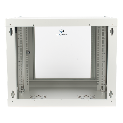 Gabinete de Pared de 9U con Puerta de Cristal Templado, 479.5 mm de Profundidad, Rack de 19'', Acero Reforzado, Color Blanco - Imagen 5