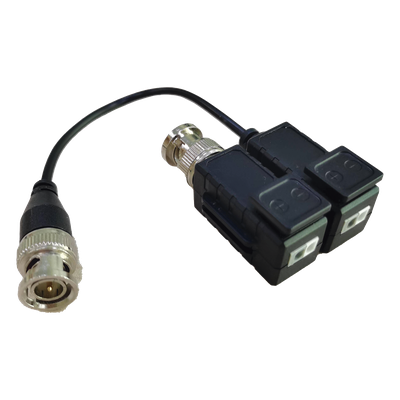 Kit de Transceptores (Baluns) con Terminal PUSH SUPERIOR, Resolución 5MP , Cable flexible COAXIAL Blindado / COAXITRON / AUDIO POR COAXITRON / Menu OSD /Conector 100% COBRE / protección TVS, Calidad PREMIUM