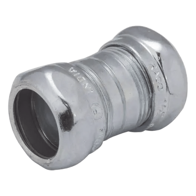 Cople Compresión de Acero Galvanizado para Pared Delgada de 1-1/2".