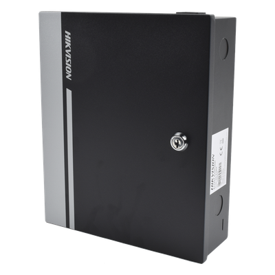 Controlador de Acceso para 1 Puerta y  2 Lectores  / Fácil Administración con Software Gratuito / Incluye Gabinete y Fuente de Alimentación 12Vcc/8A / 10,000 Tarjetas / 50,000 Eventos 