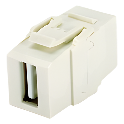 Módulo Acoplador USB 2.0 / Keystone / Hembra a Hembra / 0.67 x 1.32 x 0.20 in / 0.02 lb