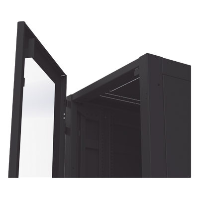 Gabinete Profesional para Telecomunicaciones de 45UR, 1200 mm Profundidad, Incluye 2 Organizadores Verticales de 45 Unidades de Rack, Se envía el Gabinete Armado. - Imagen 16