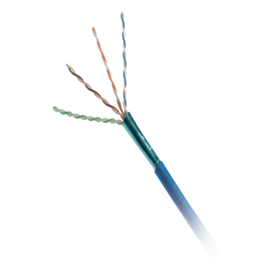 Bobina de Cable UTP de 4 Pares, Cat6A, 23 AWG, CMP (Plenum), Color Azul, 305 Metros (1000 Pies)