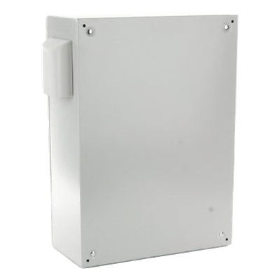 Gabinete Ventilado de Acero IP55 Uso en Exterior (400 x 600 x 250 mm) con Placa Trasera Interior Metálica y Compuerta Inferior Atornillable. Incluye Ventilador, Ventilas, filtros, Chapas y Llave T. - Imagen 4