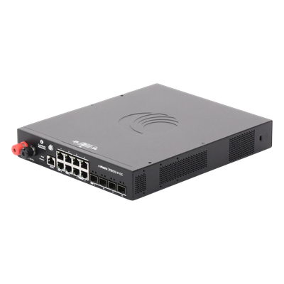 Switch cnMatrix WISP TX1012-DC-P de 8 puertos PoE y 4 SFP+, 170 W PoE Budget, Capa 2, gestión gratuita desde la nube, para corriente directa - Imagen 4