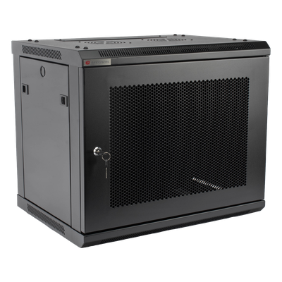Gabinete PRECISION, Con Puerta Perforada, de 19in, 9UR, 450mm de Profundidad, Color Negro - Imagen 3