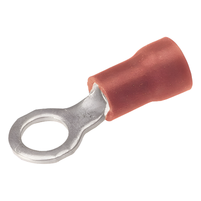 Zapata Terminal de Ojillo  para Tornillo 3/4 in calibre 22-16 AWG con aislamiento de vinilo.