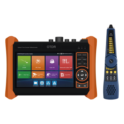 Tester Profesional OTDR y Video | Fibra Óptica | Cámaras IP | Cableado y Redes| Pantalla 5.4" Táctil | Soporta 4K/8K | HDMI/VGA | Medidor Potencia Óptica | Alcance 150KM | Localizador Fallos VFL | PoE Integrado | WiFi | In - Imagen 3