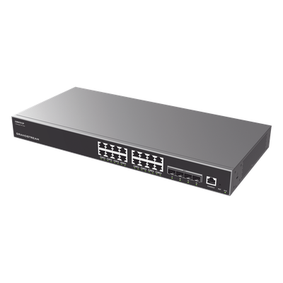 Switch Capa 3 PoE+ Administrable / 16 puertos 10/100/1000 Mbps + 4 Puertos SFP+ de 10 Gigabits / Hasta 240W / Compatible con GWN Cloud. - Imagen 3