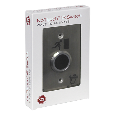 Interruptor IR NoTouch® de Acero Inoxidable, De un solo grupo, Símbolo de puerta - Imagen 3