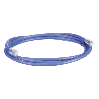 Cable de Parcheo UTP, Cat6A, 24 AWG, CM, Color Azul, 1.52 Metros (5 Pies)