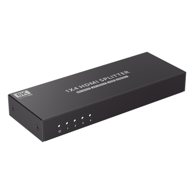 Splitter HDMI 1X4 | Velocidad de trasmisión 48 Gbps| Resolución 8K | Salida de audio| HDCP 2.3