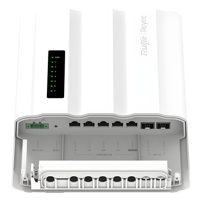 Switch Outdoor Capa 2 / 7 Puertos Gigabit + 2 SFP / PoE/PoE+/PoE++ 60W / IP65 / ERPS / Gestión Cloud / 14 Gbps - Imagen 3