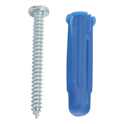 Paquete de 6 taquetes azul 2" y 6 tornillos 12mm x 2" (1105-05002) - Imagen 9