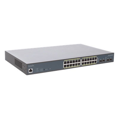 Switch PoE Administrable de 24 Puertos Gigabit, 4 Puertos SFP, Soporta Hasta 410 W con Opción de Controlador para Serie Neutron y Enturbo. - Imagen 6