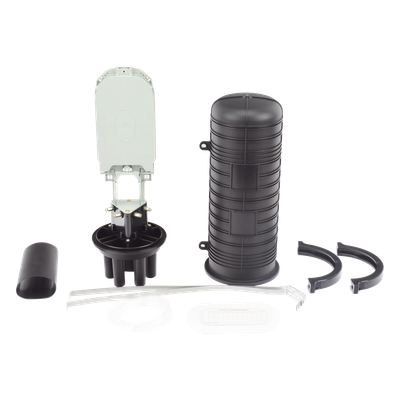 Caja de Distribución de Fibra Óptica Vertical Tipo Domo, 48 Empalmes (Expandible Hasta 96 Empalmes con Charola LP-SCV-48-ST), Exterior, IP68 - Imagen 3