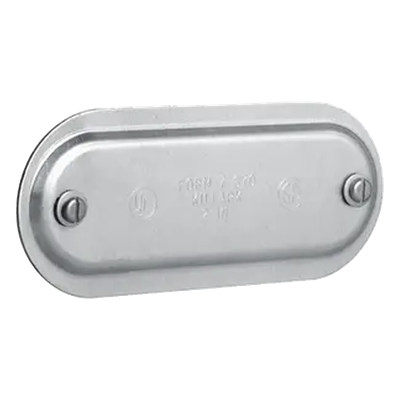Tapa de Aluminio para Condulet Ovalada de 1".