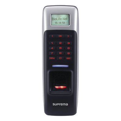BioLite Net Lector de Huella con Teclado y PROX ( 13.56MHz Mifare / DesFire) Uso con BioStar 1 / Protección IP65