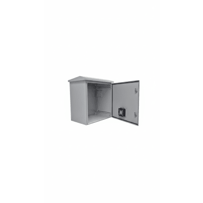 Kit Gabinete Ventilado de Acero, Rack 19" 11U, IP55 Uso en Exterior (593 x 609 x 399 mm) con Placa Trasera Interior Metálica y Compuerta Inferior Atornillable. Incluye Ventilador, Ventilas, filtros, Terminal de Tierra Física. - Imagen 3