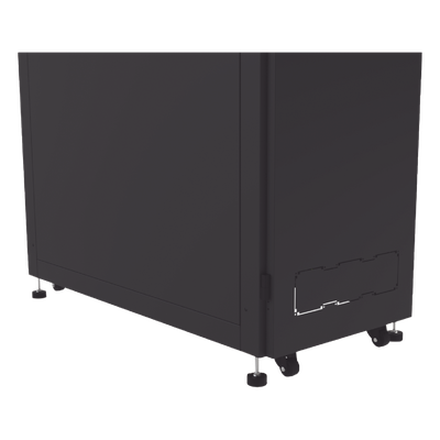 Gabinete Profesional para Telecomunicaciones de 45UR, 1200 mm Profundidad, Incluye 2 Organizadores Verticales de 45 Unidades de Rack, Se envía el Gabinete Armado. - Imagen 3