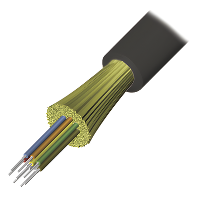 Cable de Fibra Óptica de 6 Hilos, Interior/Exterior, Loose Tube, No Conductiva (Dieléctrica), LS0H, Monomodo OS1/OS2 9/125, 1 Metro (3.28 Pies)