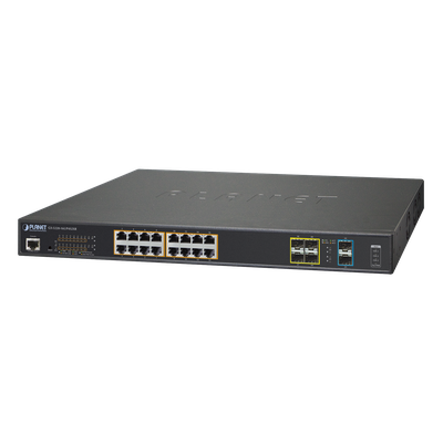 Switch Adminsitrable L2+, 16 puertos Ultra PoE 802.3bt, 4 puertos SFP, 2 puertos SFP+