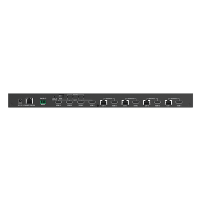 MATRICIAL Y EXTENSOR DE VIDEO HDMI 4 x 4 / 4 Entradas HDMI / 4 Salidas HDMI Loop / 4 Salidas RJ45 para Extender la señal 70 metros por salida /4K / Conmutación por RS232, Control Remoto o Ethernet. - Imagen 6