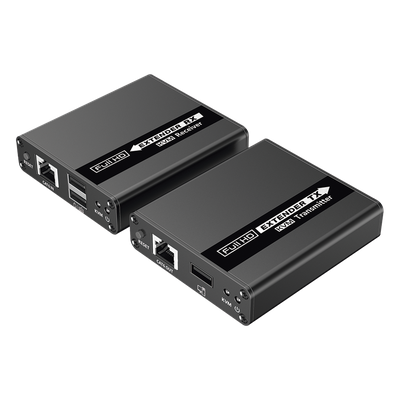 Kit extensor KVM (HDMI y USB) | 40m a 4k@30Hz | 70m a 1080P@60Hz | Cat 6, 6a y 7 | CERO LATENCIA | HDR | Salida Loop | Salida de audio de 3.5mm | - Imagen 3