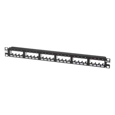 Panel de Parcheo Modular Mini-Com (Sin Conectores), Plano de Instalación al Ras, Sin Blindaje, de 24 Puertos, 1UR - Imagen 4