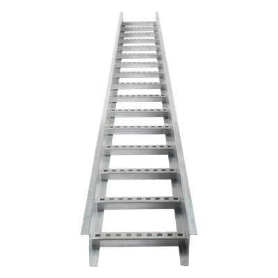 Escalera de Aluminio Portacables / Perfil Z / Peralte 3 1/4" /Paso 9" / Ancho 12" / 3.66 metros / Capacidad Máx. 274 Cables / Incluye Cople Union y Tornillería (CHEZ314P9X12AK)