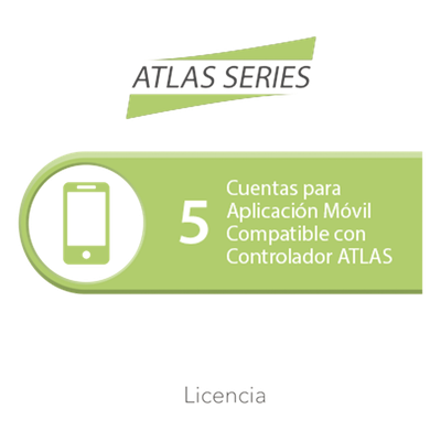 Licencia de 5 cuentas para aplicación Móvil compatible con controlador ATLAS