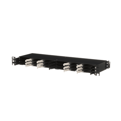 Panel de Distribución de Fibra Óptica, Acepta 18 Cassettes HD Flex en 4 Espacios, Hasta 144 Fibras, 1 UR - Imagen 4