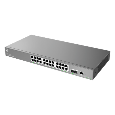 Switch Empresarial Administrable Capa 2++ / Serie GWN7800 Pro / 24 Puertos Gigabit Ethernet / 2 SFP+ / Switching 88 Gbps / VLAN 4K / QoS Avanzado / GDMS Cloud - Imagen 4