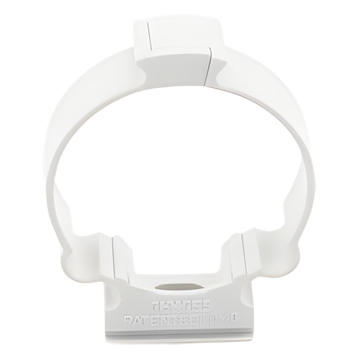 Soporte de collar (Abrazadera), PVC Auto-extinguible, cerrado para tubería de 40 mm - Imagen 3
