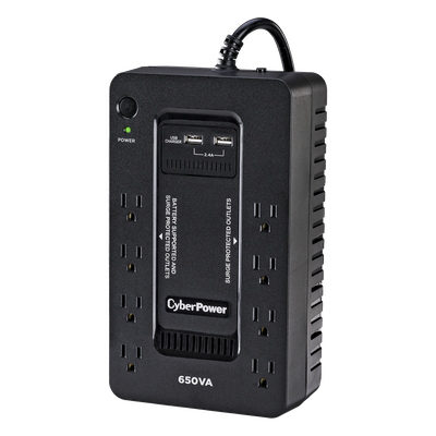 UPS de 650 VA/390 W, Topología Standby con Modo Ahorrador ECO, Entrada 120 Vca NEMA 5-15P, Con 8 Tomas NEMA 5-15R - Imagen 3